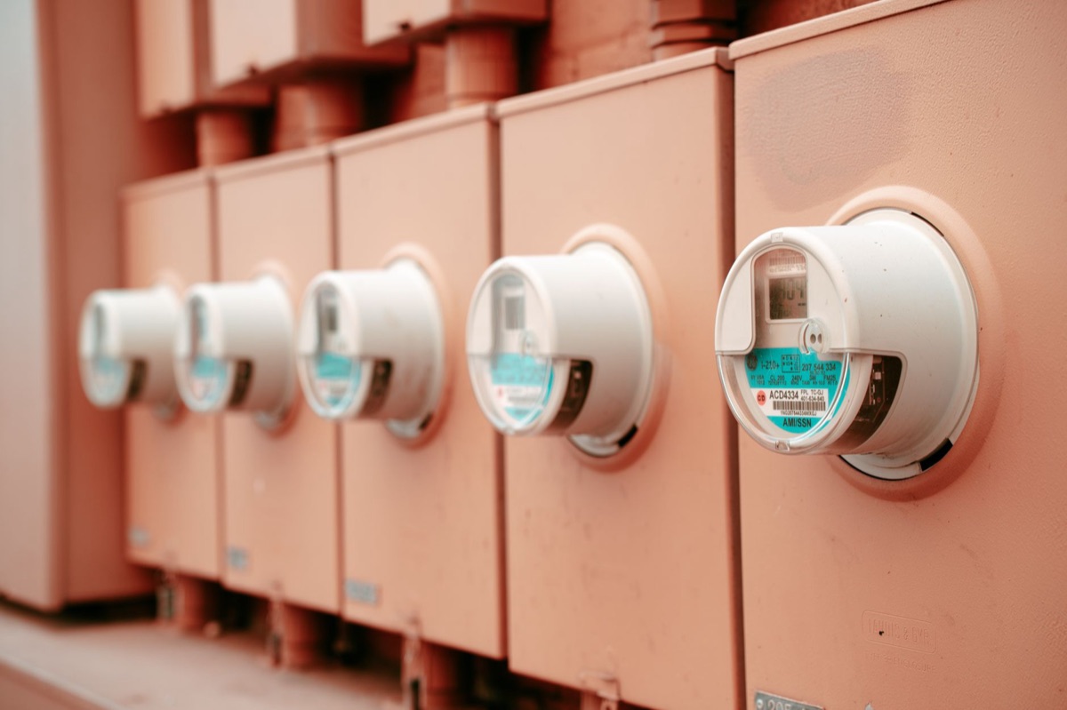 smart grid infrastructure with digital panels and wiring