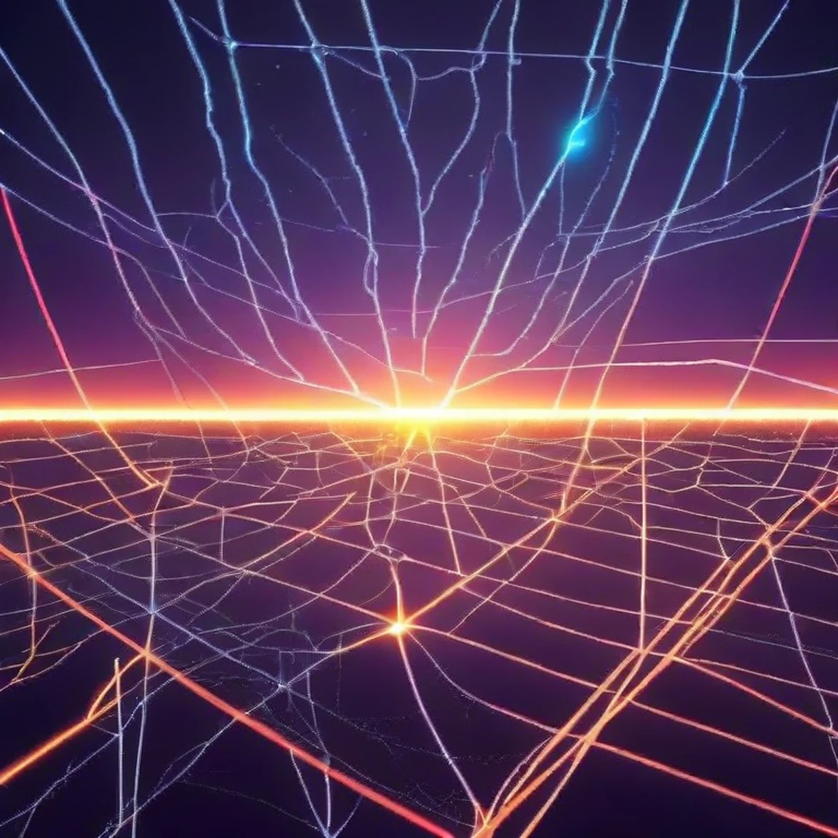 Visualisierung des Energieflusses in einem stabilisierten Stromnetz