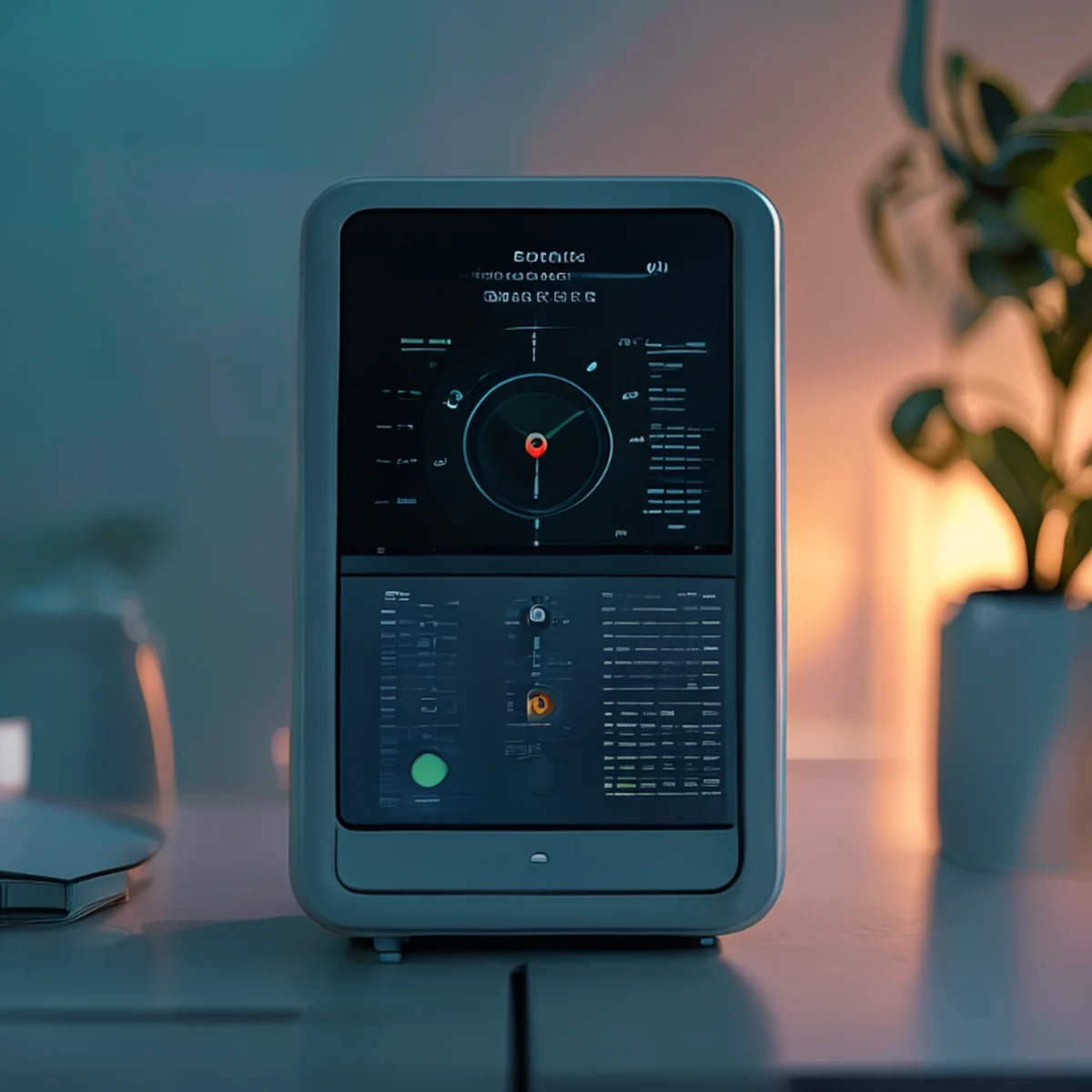 Slimme energiemeter voor het monitoren van zonne-energieopbrengst.