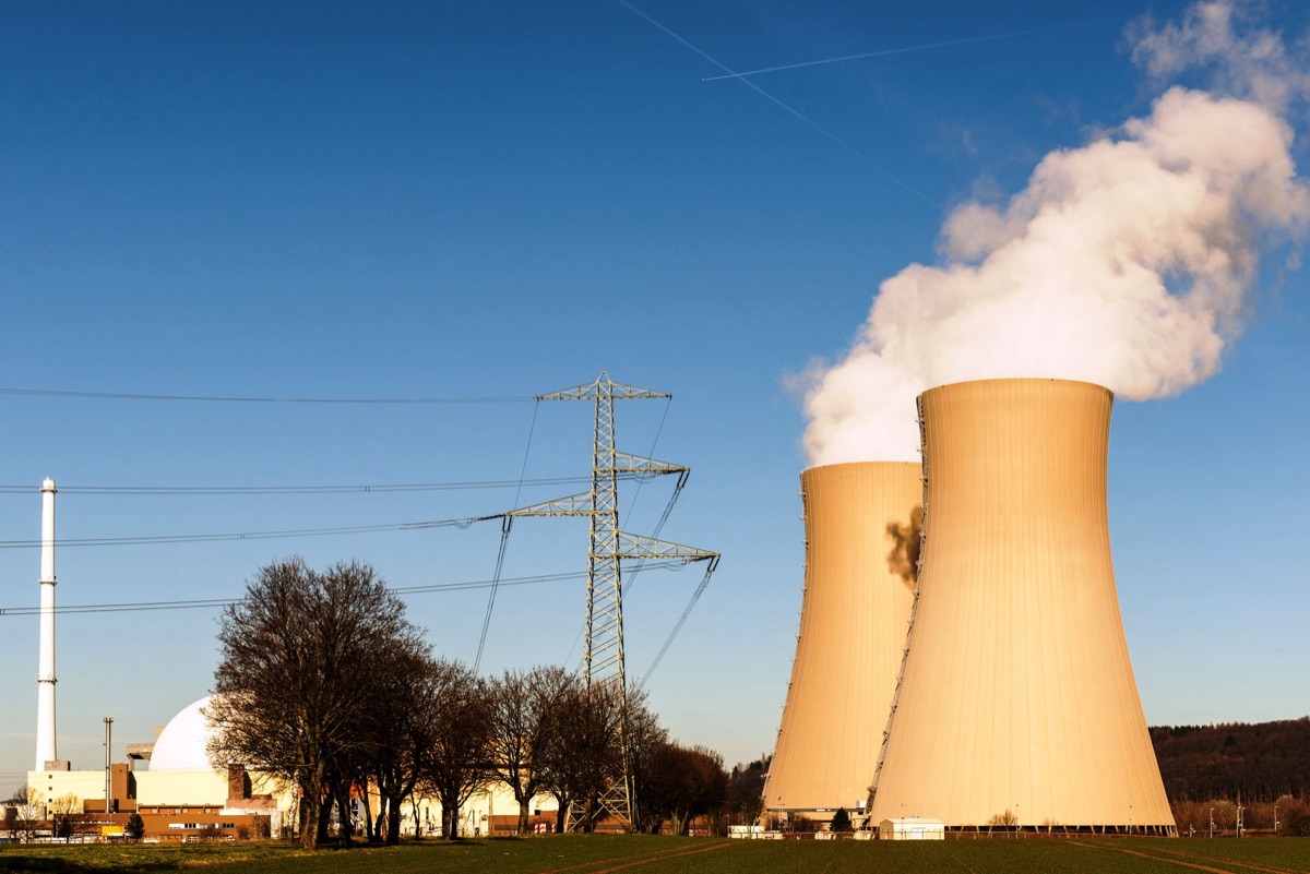 Turbine d'une centrale nucléaire en marche