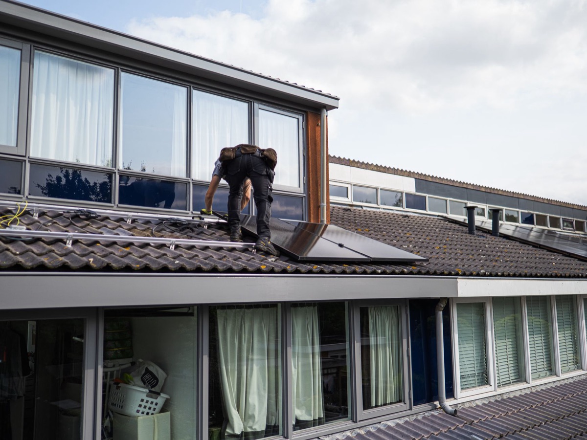 solar panel installation site