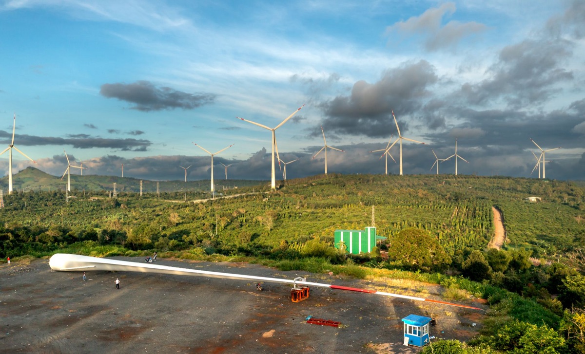 Windturbineonderhoudsteam